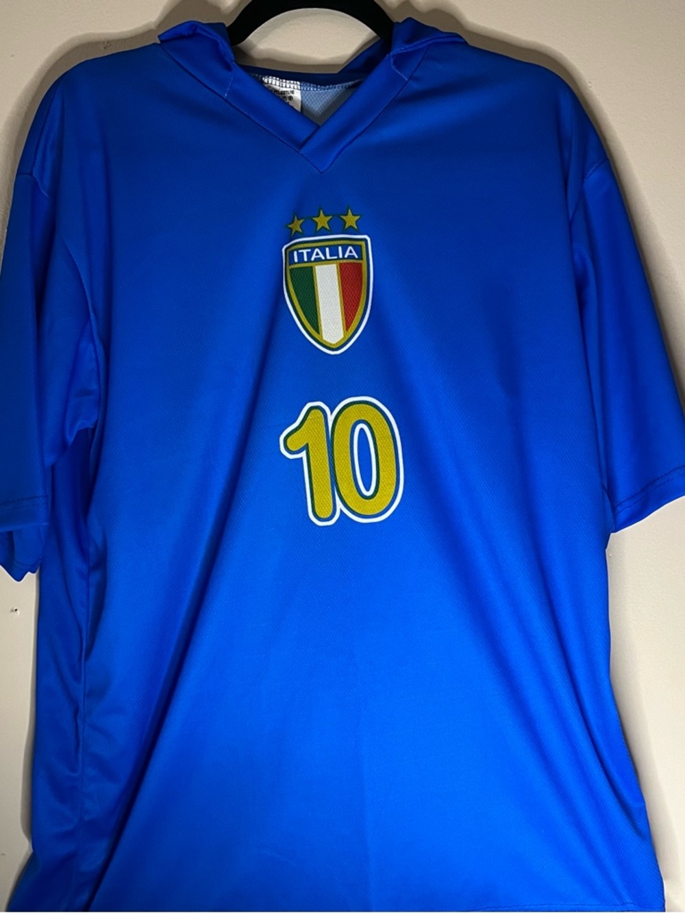 Italina Soccer Jersey - Blue with Number 10